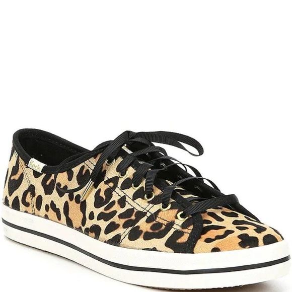 Keds x kate spade new york Kickstart Leopard Print Lace-Up Sneakers - Picture 1 of 5